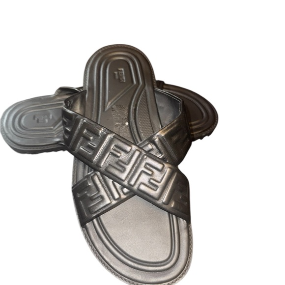 Men’s Black FENDI Slides US Size 11 - Picture 2 of 4